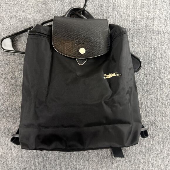 Longchamp Le Pliage Backpack Black Nylon Leather Medium Casual Travel Everyday main image 6